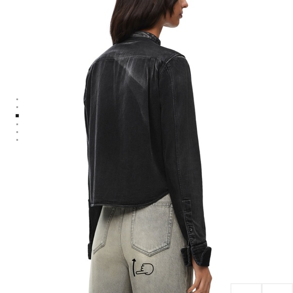 Loewe Pleated Shirt in Denim It36 - Picture 4 of 7